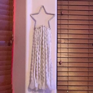 White Star Fiber Art Wall Hanging
